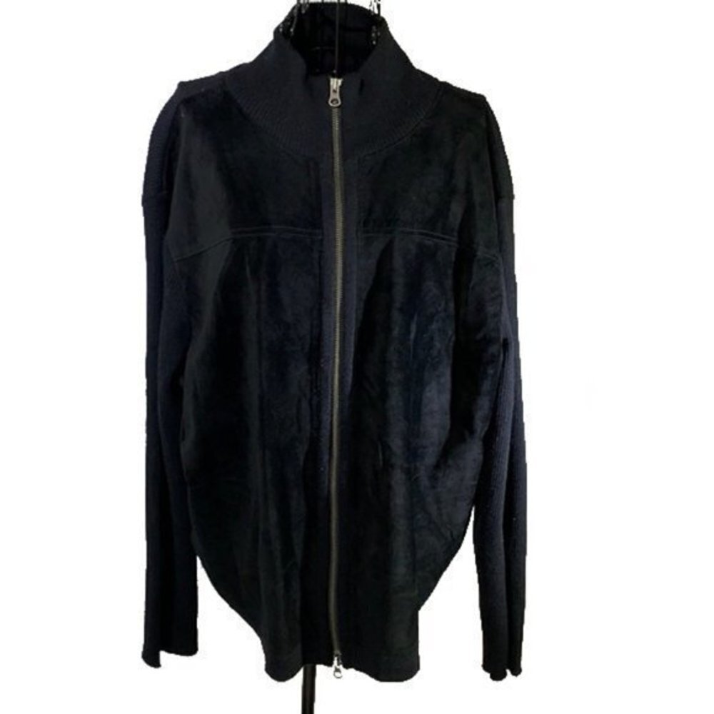 Daniel Bishop | Black Zipper Leather Jacket - Picture 1 of 6